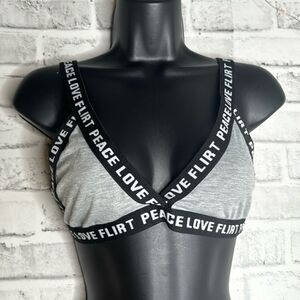 ROMWE Print Elastic Band Bra size Medium